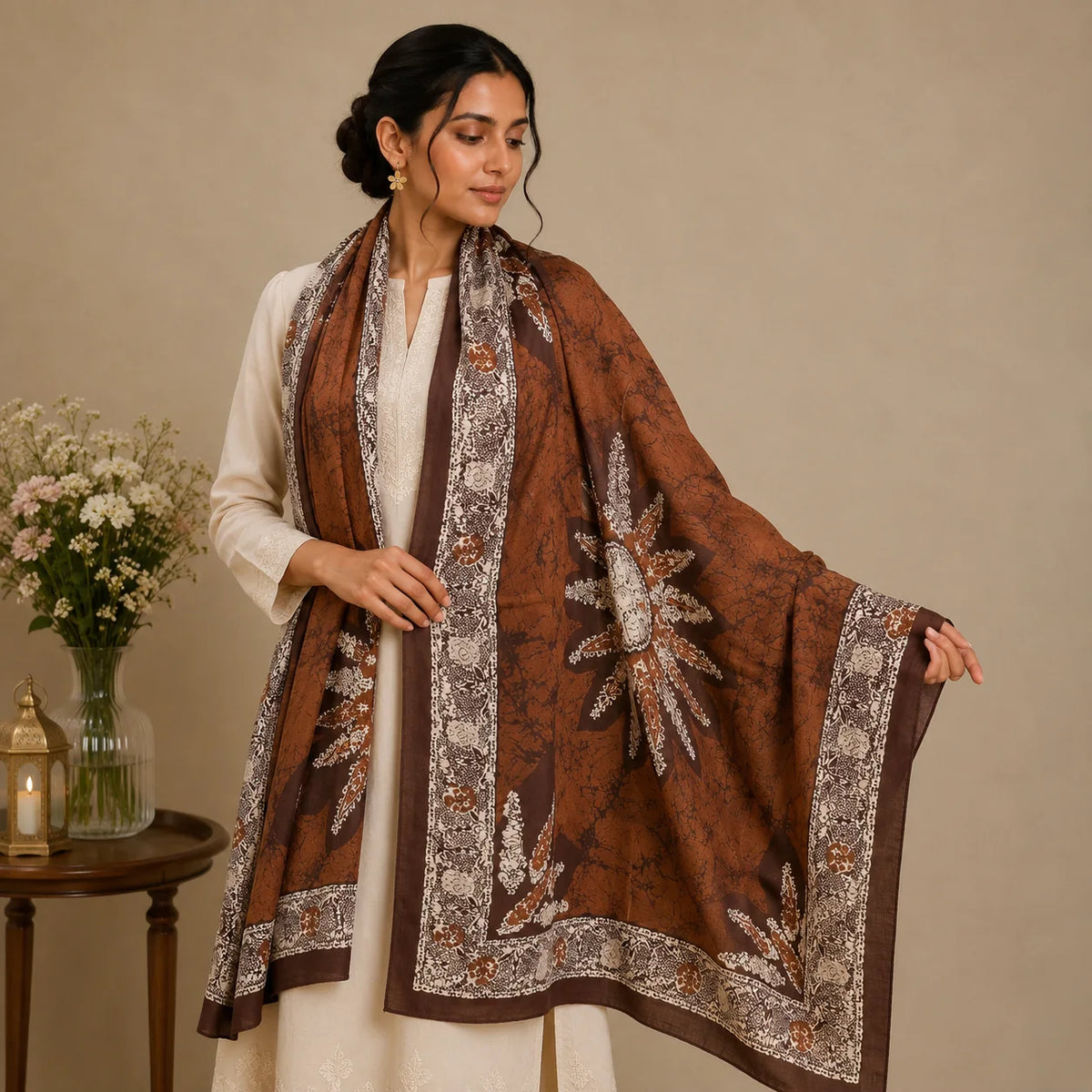 Timeless Elegance Digital Print Scarf