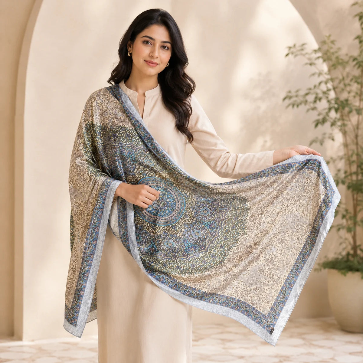 Graceful Wings Silk Scarf