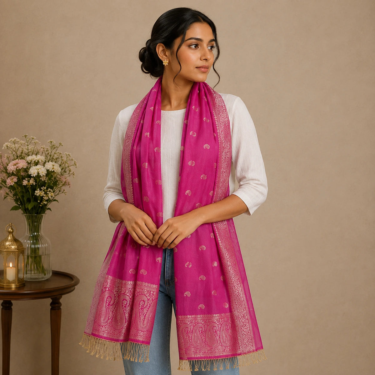 Rani Pink Scarf
